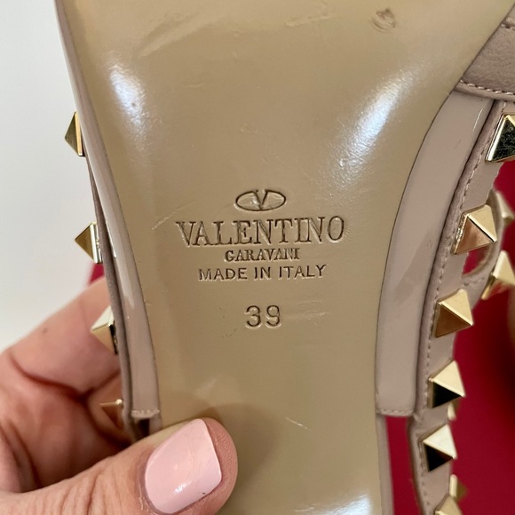 Valentino Rockstud Pump in patent poudre - Picture 7 of 12